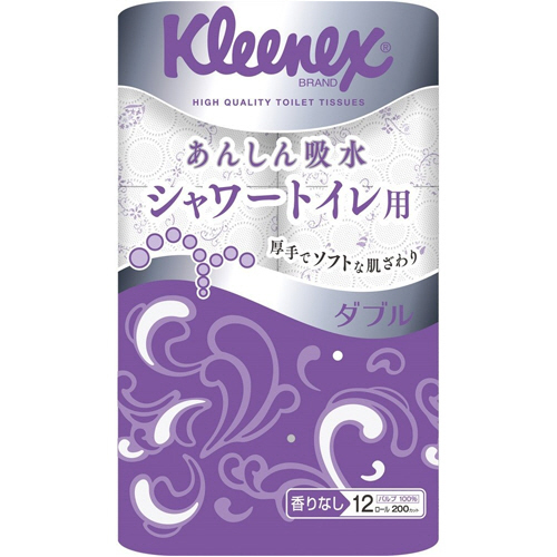 クリネックス シャワートイレ用 ダブル 12ロール