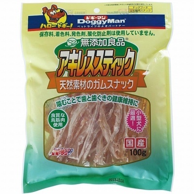 ドギーマン 無添加良品 アキレススティック 100g 